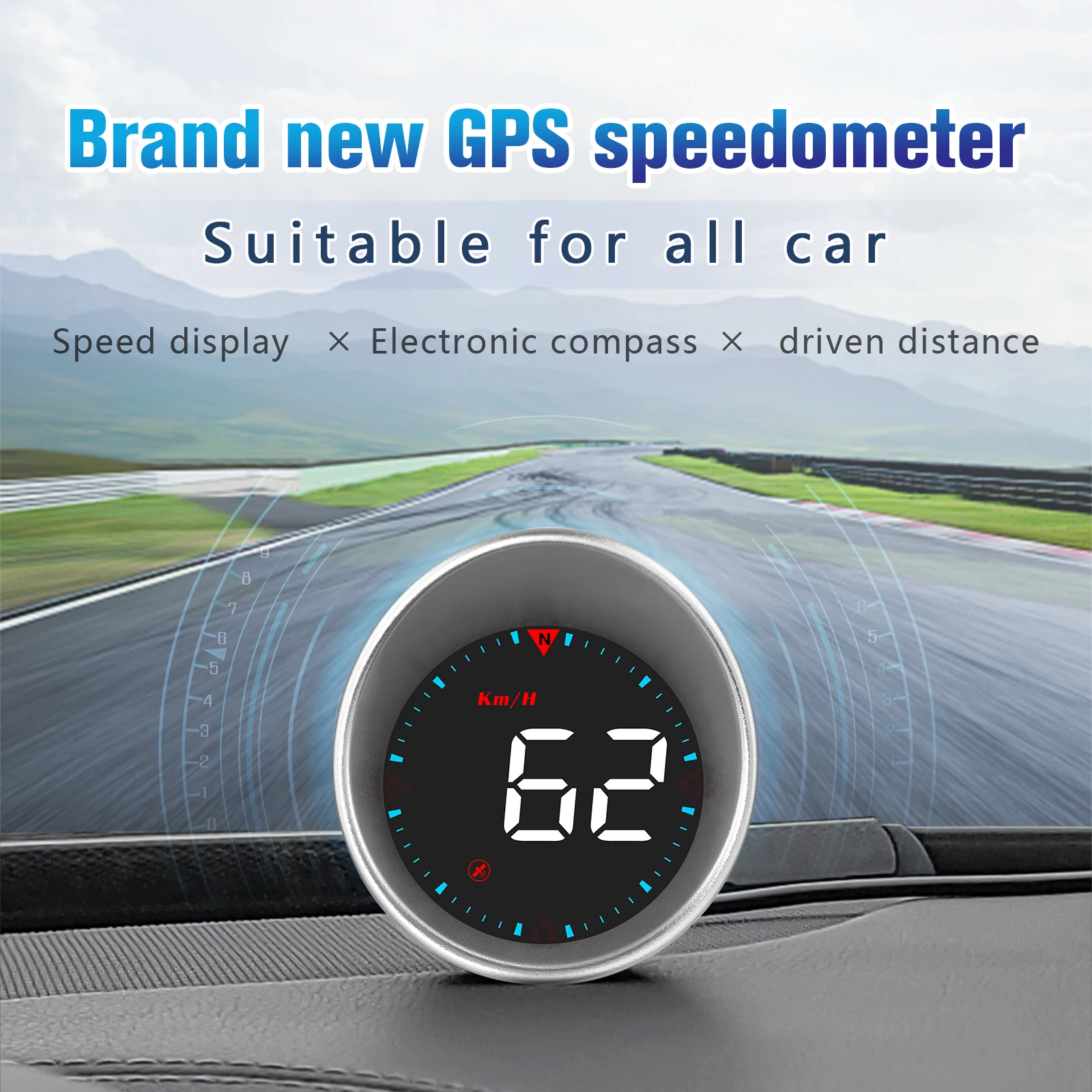 

G5 GPS Автомобильный проекционный дисплей Auto Hud Smart System Тахометр Цифровой измеритель скорости пробега для всех автомобилей Универсальный компас-проектор