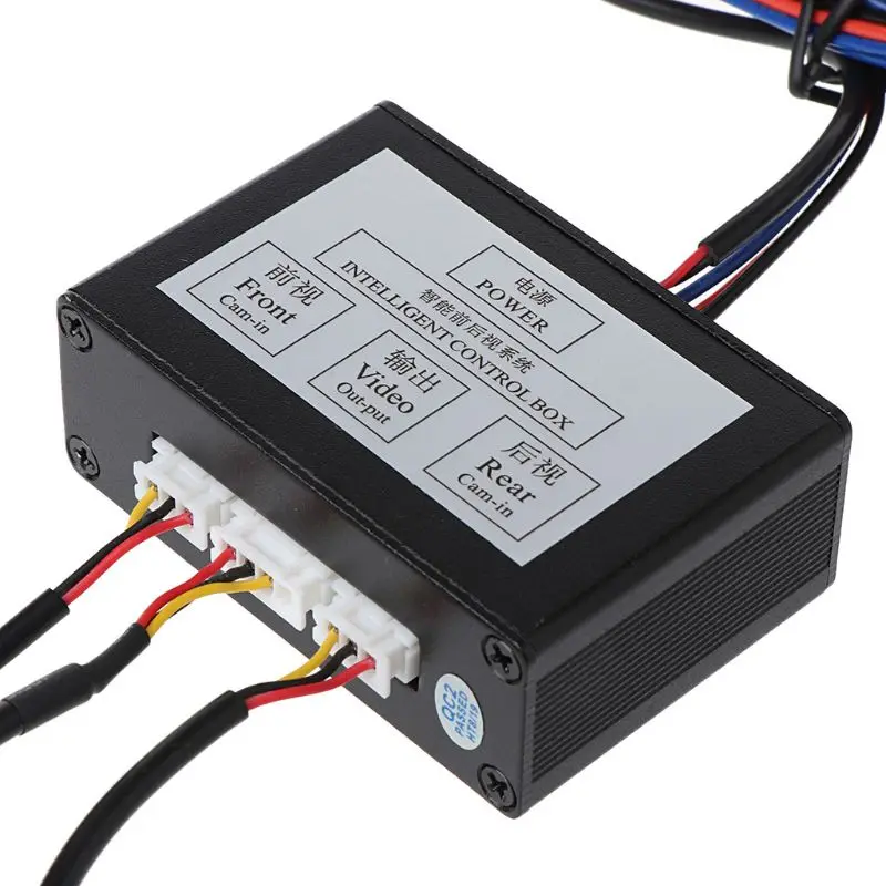 Reversing System Two-Way Control Box Front And Rear View With Manual Switch Channel Converter Car Parking Camera Video H9EE