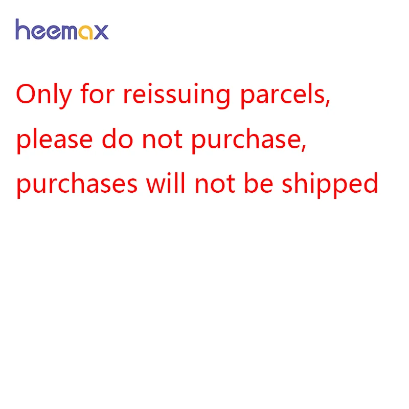 

This Link Only To Reissue Package. Do Not Place An Order Without The Seller's Consent，Otherwise It Will Not Be Shipped!!!