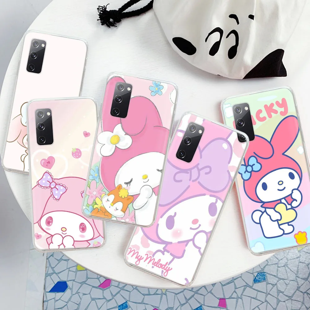 Мягкий чехол для VIVO V20 V21 V23 V25 V27 V29E V30 V30E V40 Y01 Y02 Y03 Y11S Y12S Y15 Y17 Y17S Y16 Pro ZR38 My Melody