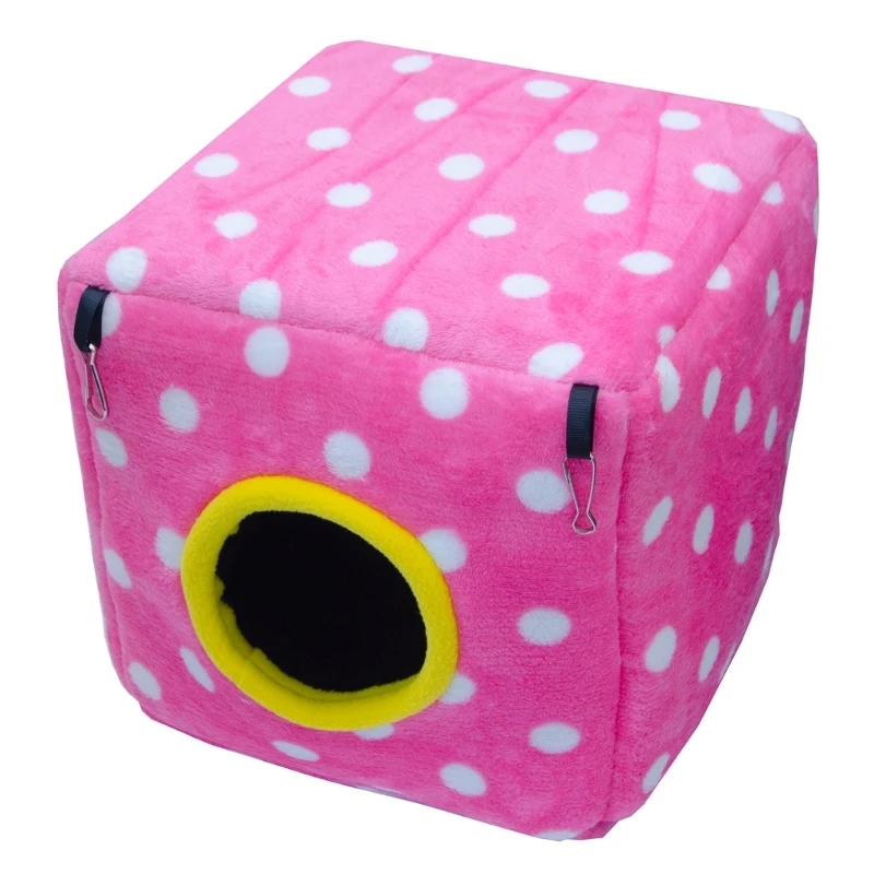 

Подвесной гамак в горошек для птиц, зимнее теплое гнездо для сна