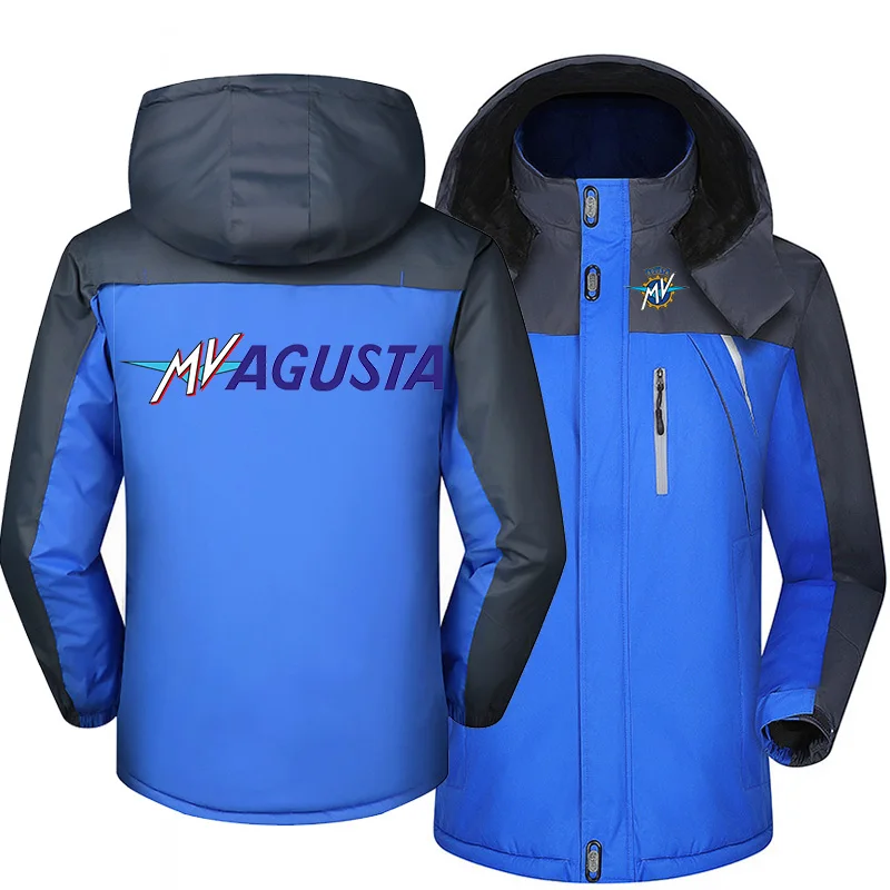 

2022 NEW Winter Jacket Men for AGUSTA Windbreaker Windproof Waterproof Thicken Fleece Outwear Outdoorsports Overcoat