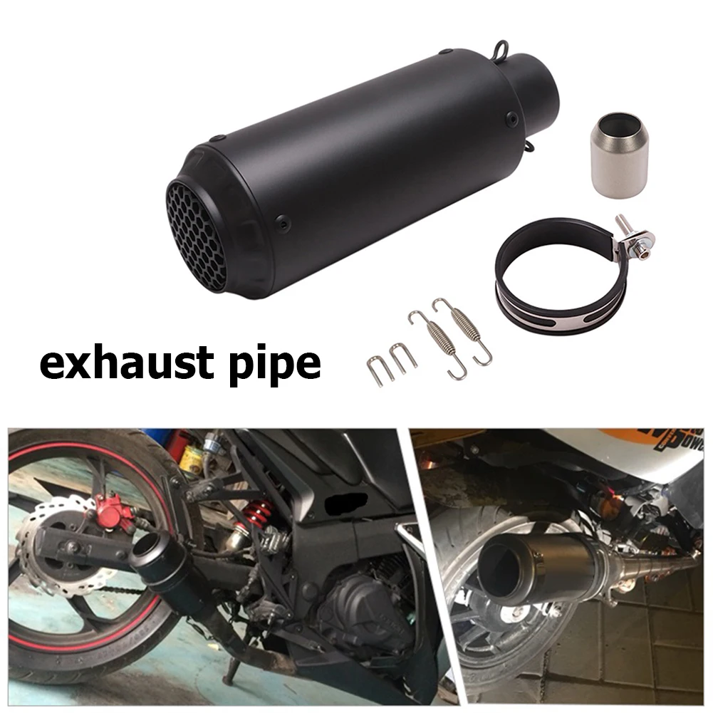 

Универсальная Модифицированная выхлопная труба 89 мм, изогнутая двойная выхлопная труба из нержавеющей стали, глушитель, глушитель, Модифиц...