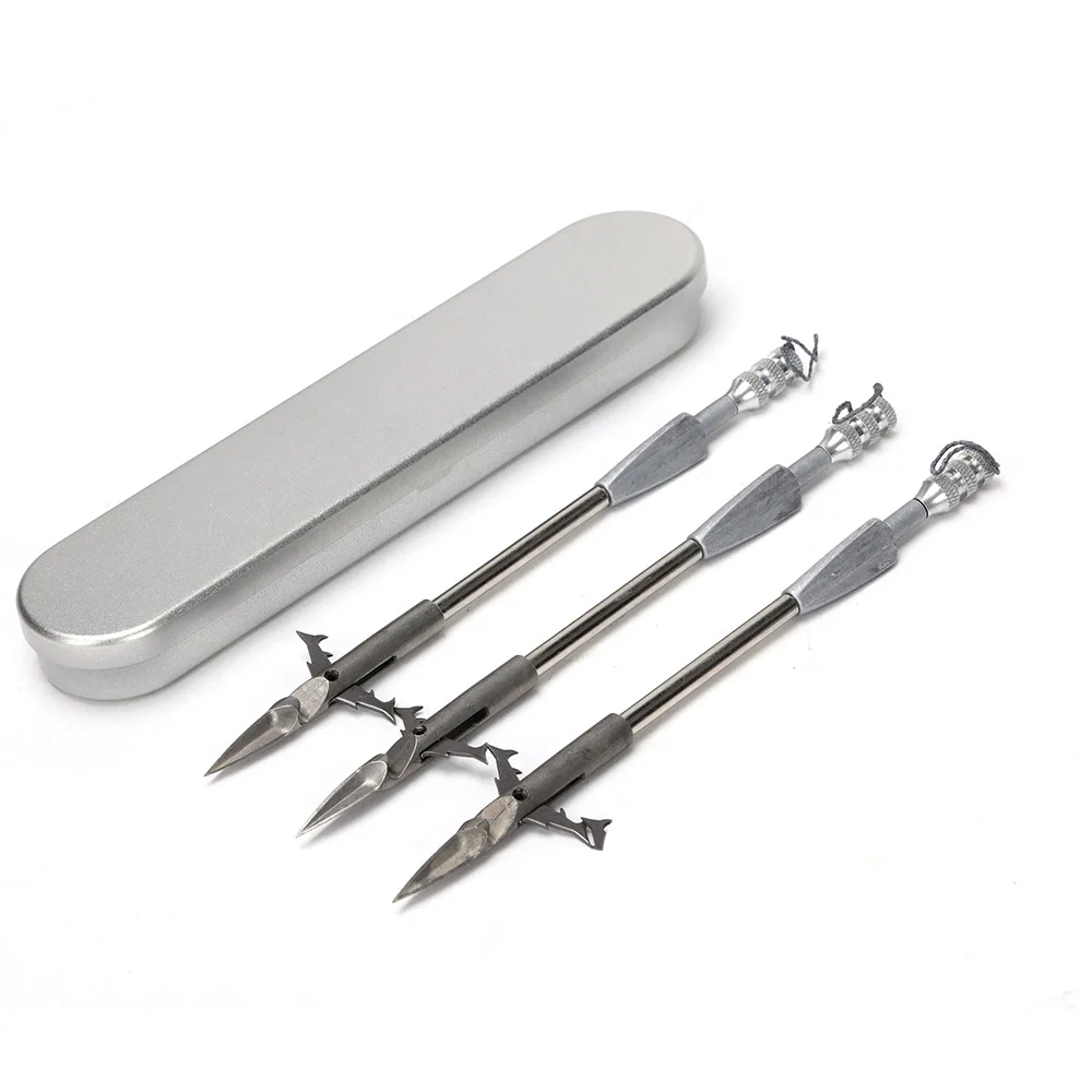 

6pcs 165mm Fish Dart Triangular Rear Tail Deep-water Shot Fish Darts Slingshot Fish Catapult Fish Slingshot Arrow Head Darts Box