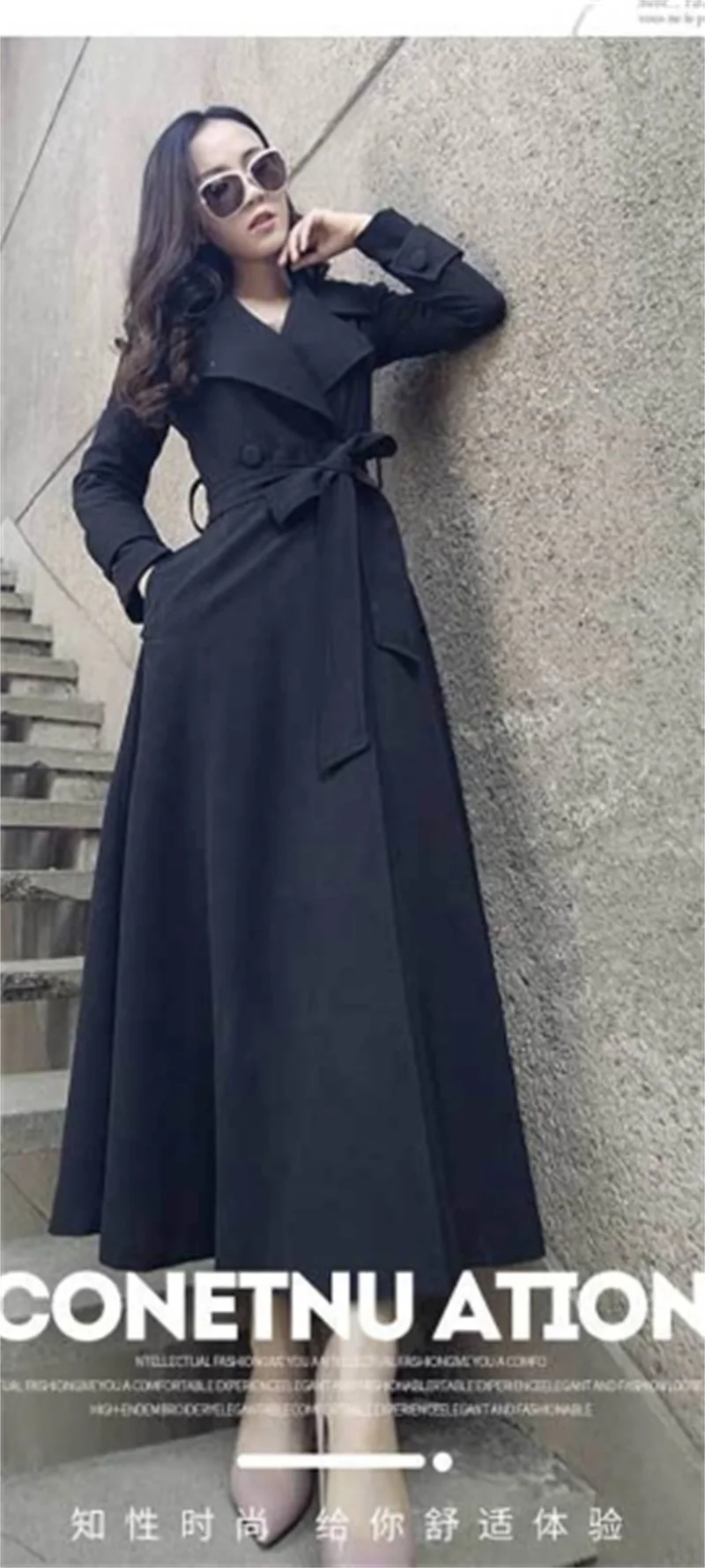 Женский длинный пиджак с поясом Осенний хлопковый дизайнерский Блейзер яркого