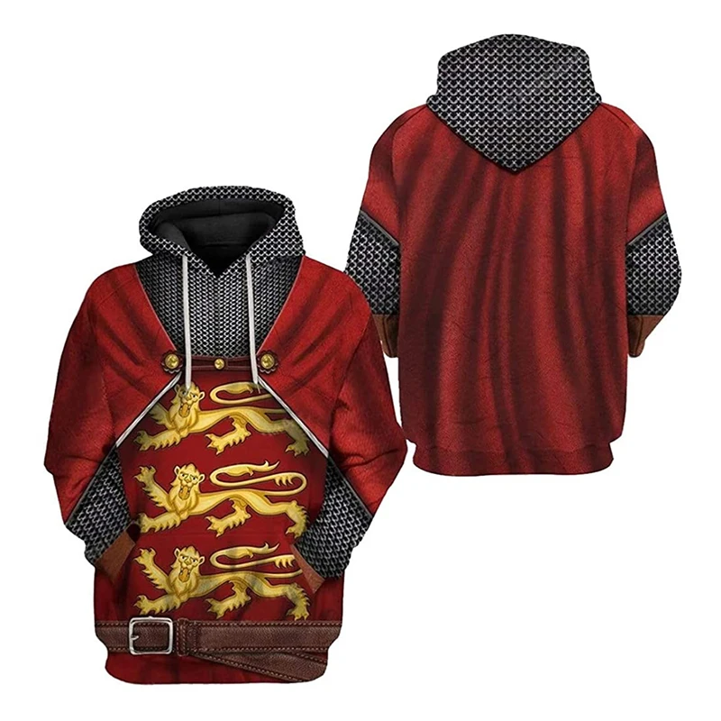 Role Playing Of Historical Characters Hoodie Men's Novel Fashion Harajuku Long Sleeve Pullover Sweatshirt Cosplay Party Hoodies