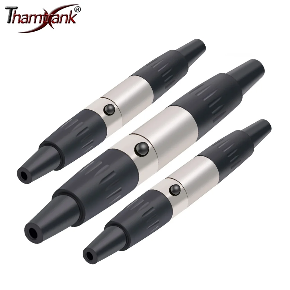 10set Mini XLR 3/4/5/6/pin maschio + femmina spina XLR Audio microfono connettore MIC per cavo saldatura adattatore dritto
