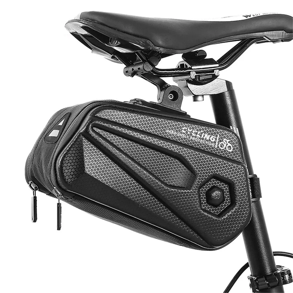 

Waterproof Durable Sports Large Capacity Rear Pouch Bag Bike Cushion Tail Bag Bicycle Hard Saddlebag Seat Pannier Case