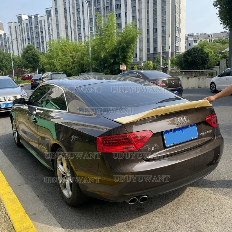 

Спойлер для Audi A5 B8 Sportback Coupe 2008-2014, задний спойлер из АБС-пластика/углеволокна, крыло багажника, крышка багажника, Стайлинг автомобиля