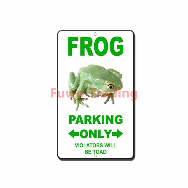 

Fuwo Trading Creativity SZWL Funny Car Stickers Frog Parking Only ViolatorsWillBeTowedSignwaterproof Vinyl for Motorcycle RV VAN