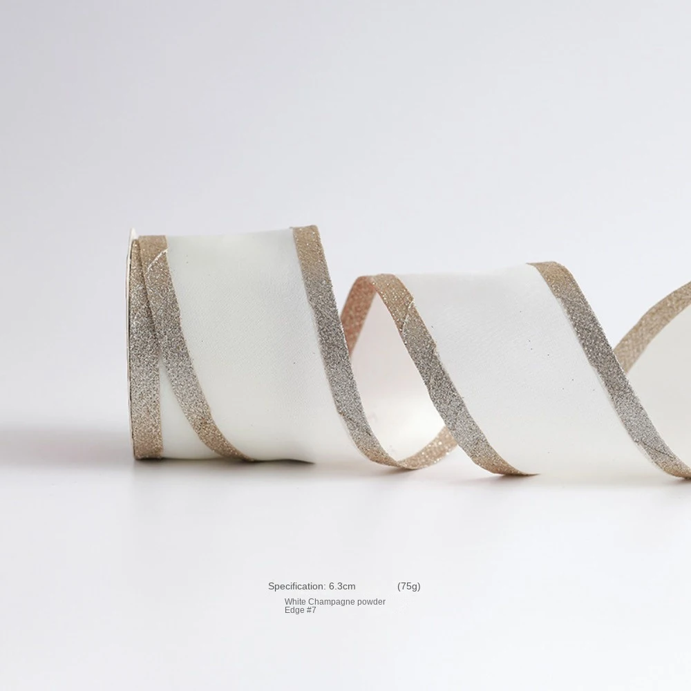 10 ярдов рождественские ленты имитация конопли материал цвета шампанского