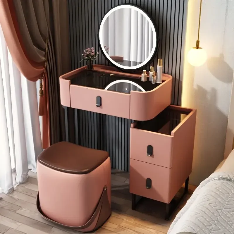 

Роскошный модный простой современный туалетный столик для спальни, маленький косметический столик, шкаф для хранения, шкафы, мебель для спальни