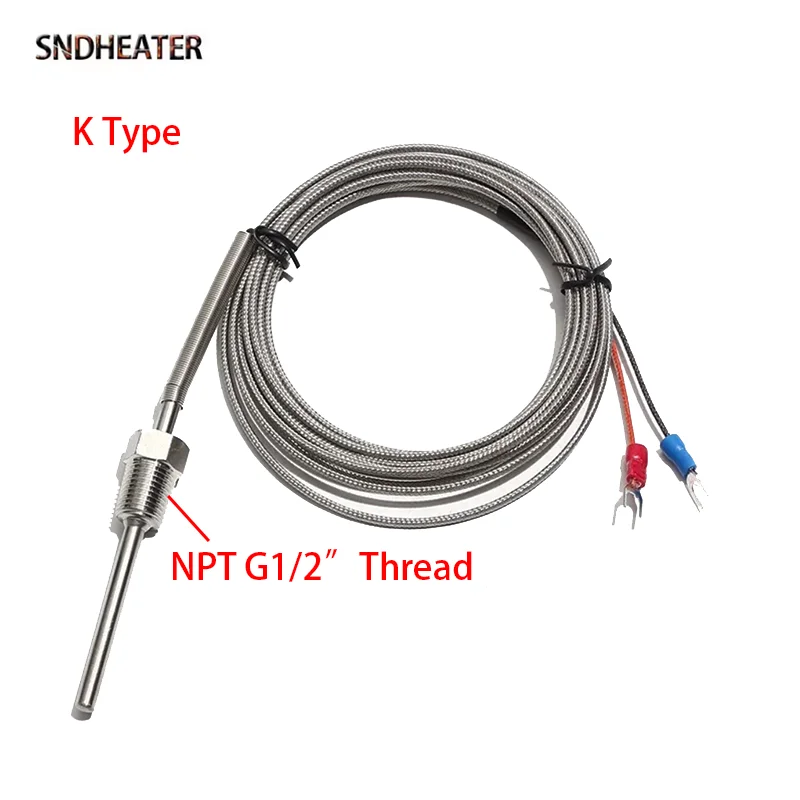 SNDHEATER K Тип PT100 Датчик термопары NPT G1/2
