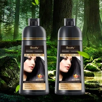 organic black hair color dye shampoo ginger plant essence natural black brown herbal fast cover gray sliver hair plant essence