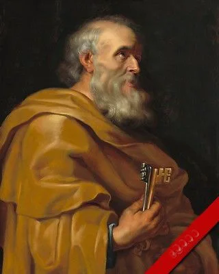 

ST SAINT PETER APOSTLE OF JESUS CHRIST oil painting art -28" hand painted oil painting # accept custom Christ art