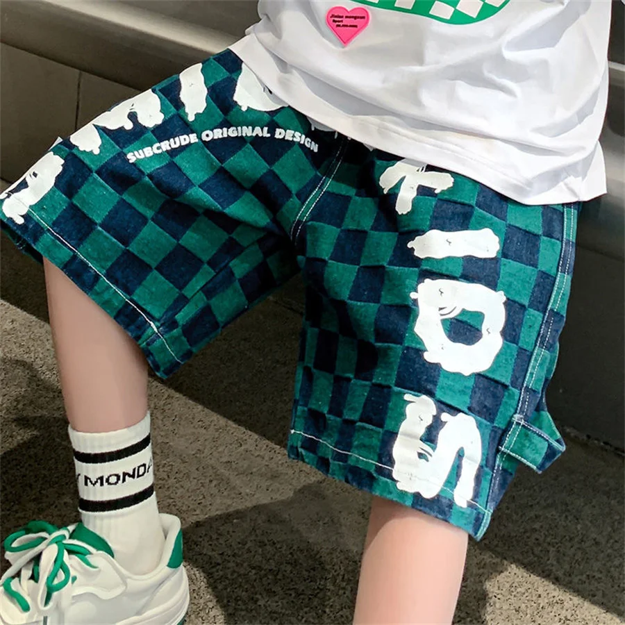 

Summer Kids Boys Casual Short Pants Children Elastic Waist Shorts Overalls Teens Fashion Short Trousers Bottoms Clothing