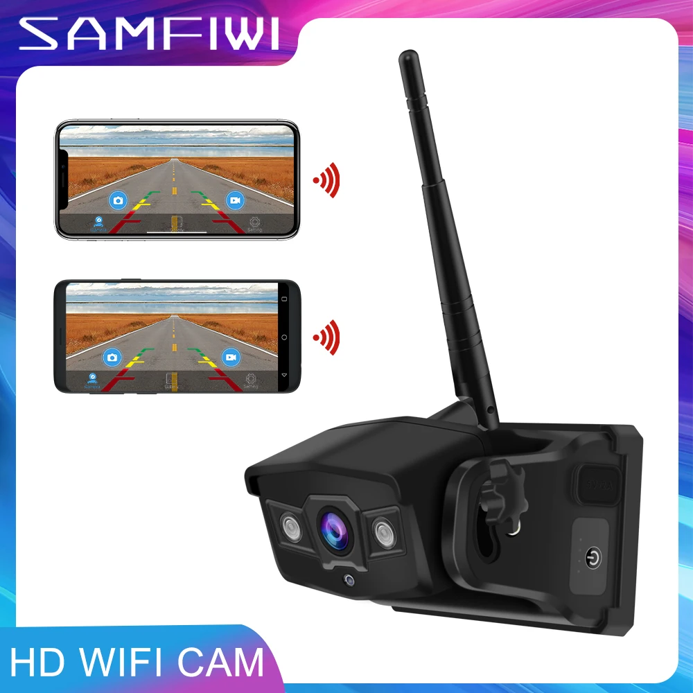 

NEW 5G WiFi HD 1080P 100M Wireless Back camera Bus Van Truck RV Car DVR Front Rear View Camera For IOS and Android Phone