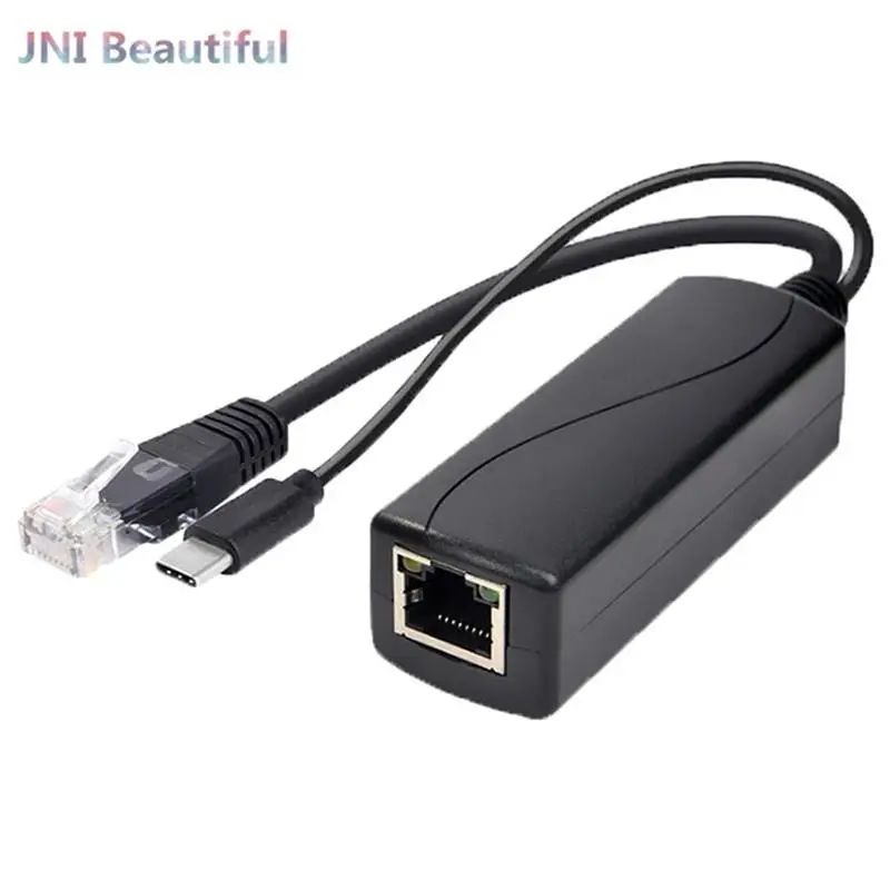 

Hot sale TYPE-c poe splitter usb 48v to 5v power over ethernet 802.3af for raspberry