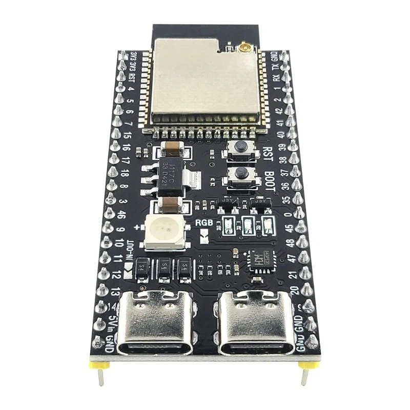Фото Плата разработки ESP32-S3 с Bluetooth и модулем Wi-Fi 2.4G для Arduino IDF AI DIY, 8 МБ PSRAM, 16 МБ FLASH, 44-контактный CH343 Type-C ESP32 S3 №3