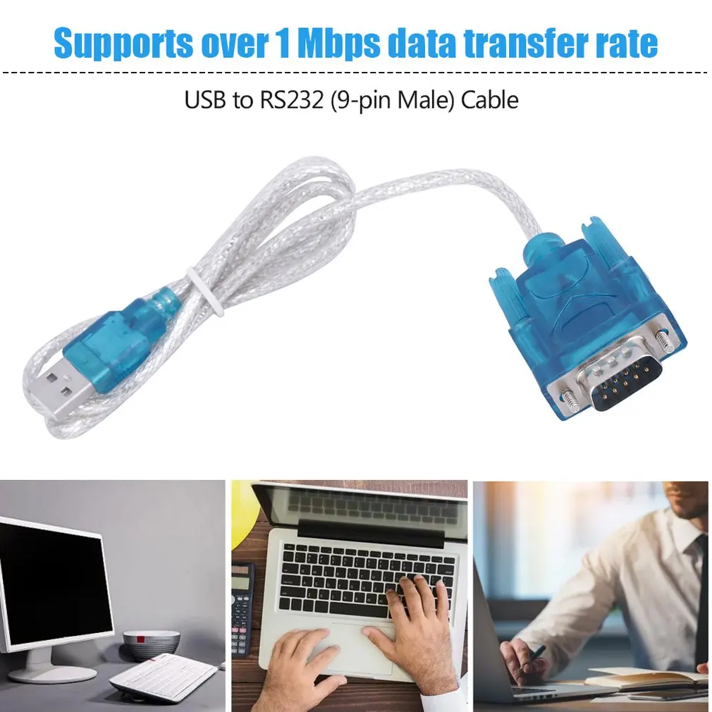 Кабель-переходник с USB 2 0 на Последовательный RS232 CH340 9-контактный для Windows 98/SE/for