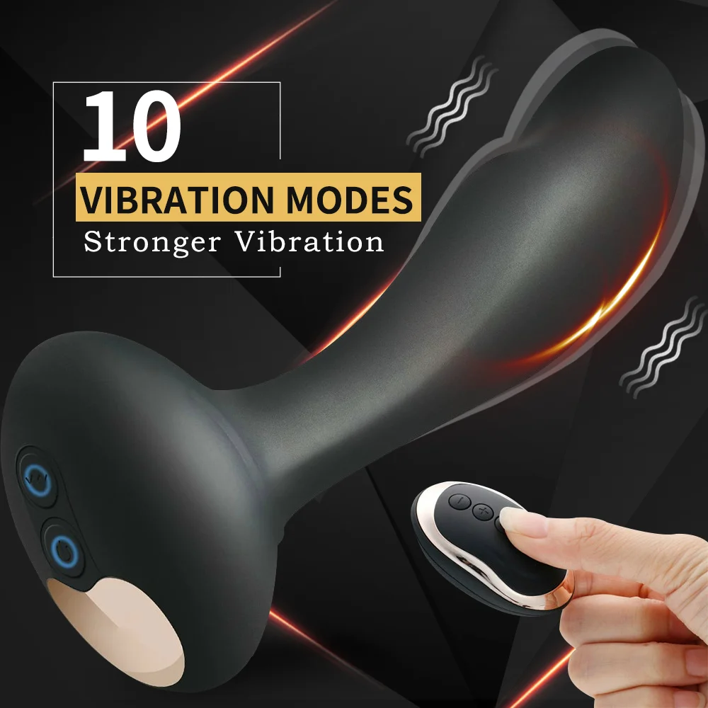 Вибрационная Анальная пробка массажер простаты Силиконовый водонепроницаемый