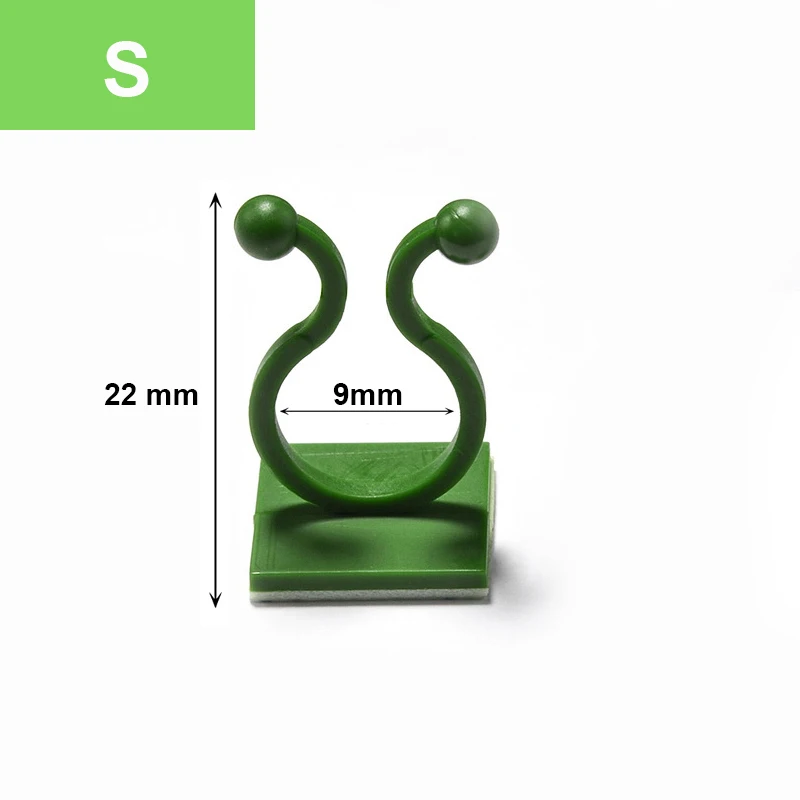 

Зеленые пластиковые зажимы для растений 50 шт