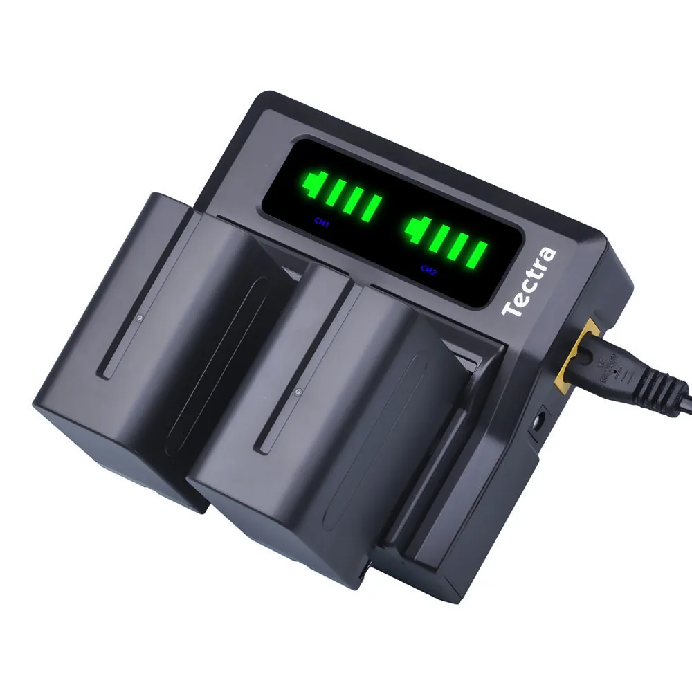 7200 мАч NP-F970 NP-F960 Аккумулятор или быстрый двойной зарядный прибор с ЖК-дисплеем для