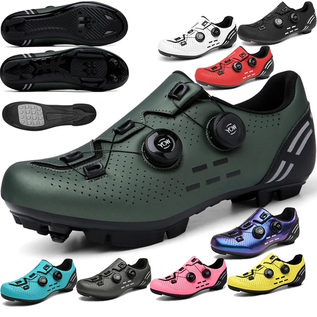 Cycling Sneaker Mtb with Cleats Men Carbon Sports Speed Bike Shoes Women Mountain Racing Flat SPD Road Cycling Footwear 1