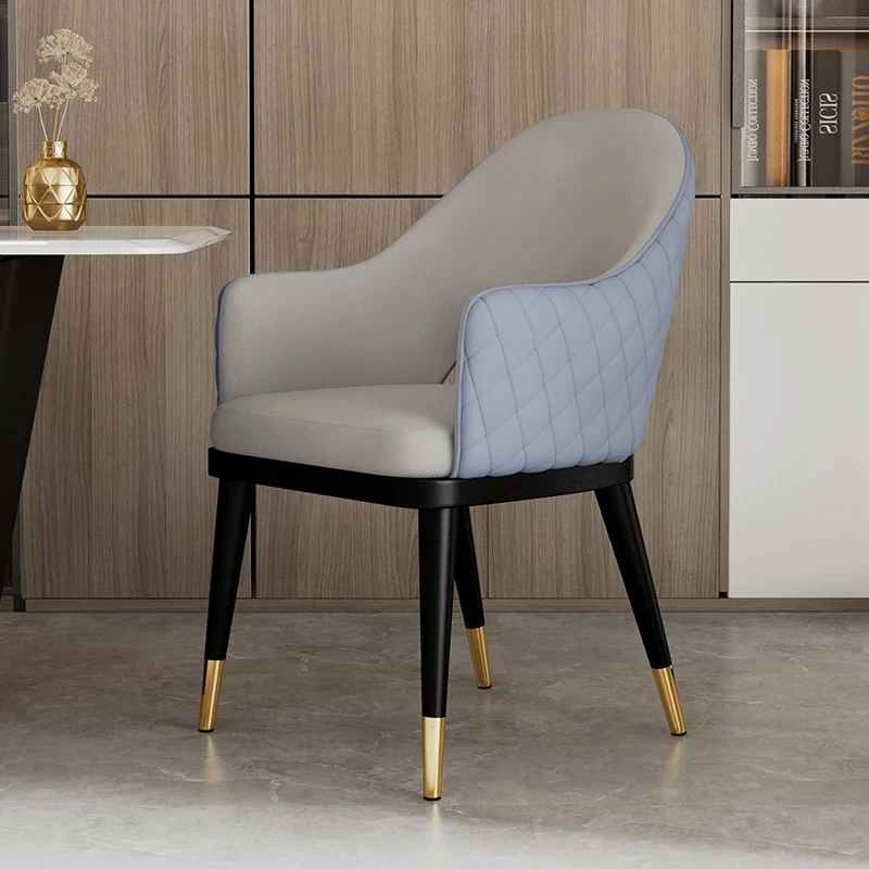 

Современные кожаные обеденные стулья, роскошный подлокотник, водонепроницаемый дизайнерский стул, спальни, шведский стол, одна мебель для отеля