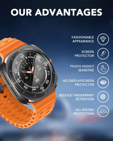 Закаленное стекло для Samsung Galaxy Watch 7 ultra 47 мм, аксессуары HD, прозрачная гидравлическая пленка, защитная пленка для экрана galaxy watch ultra 47