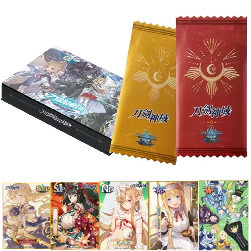 

2023 New Anime SAO Sword Art Online Kirigaya Kazuto Yuuki Asuna Collection Cards Child Kids Birthday Gift Game Cards Table Toys