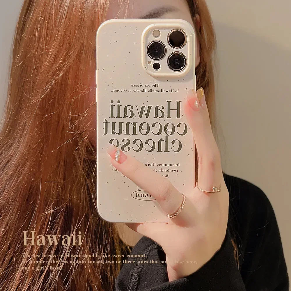 Чехол для телефона с изображением гавайского кокосового сыра морского ветра iPhone
