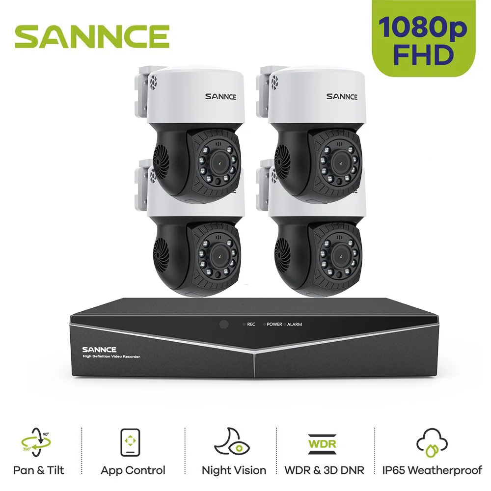 2pcs 4pcs 1080p High Clarity Bullet Camera 3.6mm Len