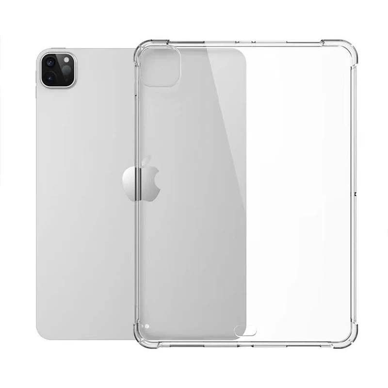 

Чехол для iPad Pro 12,9 11 Mini 6 2021 силиконовый прозрачный Ультратонкий чехол для iPad Air 4 10,2 9,7 mini 4 5 чехол из ТПУ прозрачный чехол