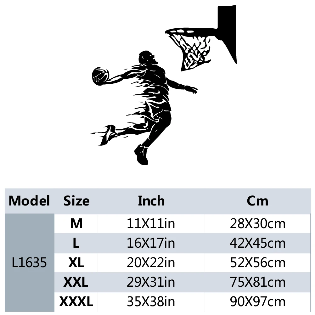 Спортивная Наклейка на стену для баскетбола школьного зала