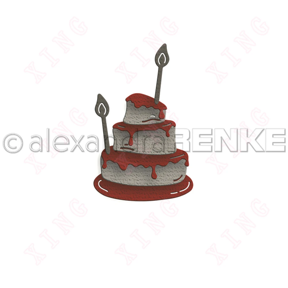 

Newest Metal Cutting Dies Scrapbook Decorate Embossing Template Diy Gift Card Handmade Craft Blade Punch Cake with Candles Molds
