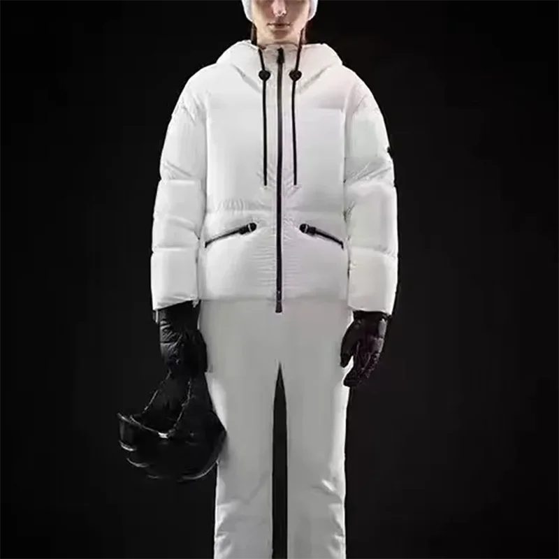 

Женская теплая куртка с белым гусиным пухом, Осень-зима 2023, Новый пуховик с капюшоном, женская одежда высокого качества