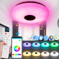 smart rgb led ceiling lights dimmable app control bluetooth music light for bedroom living room modern flush mount ceiling lamp