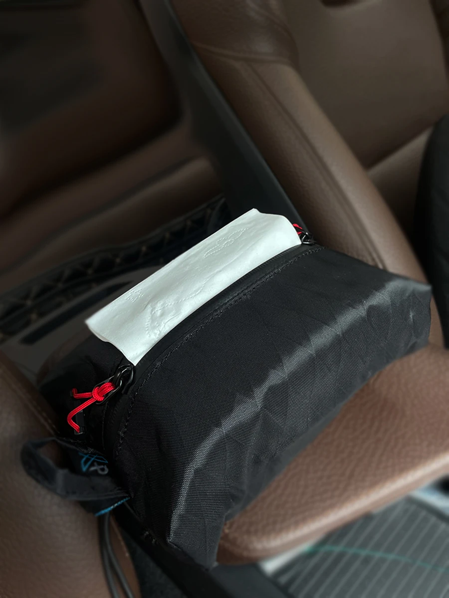 

Black Camping Paper Towel Bag Shading Bag Storage Tactical Debris Bag Hanging Function Pumping Paper Box Car Waterproof