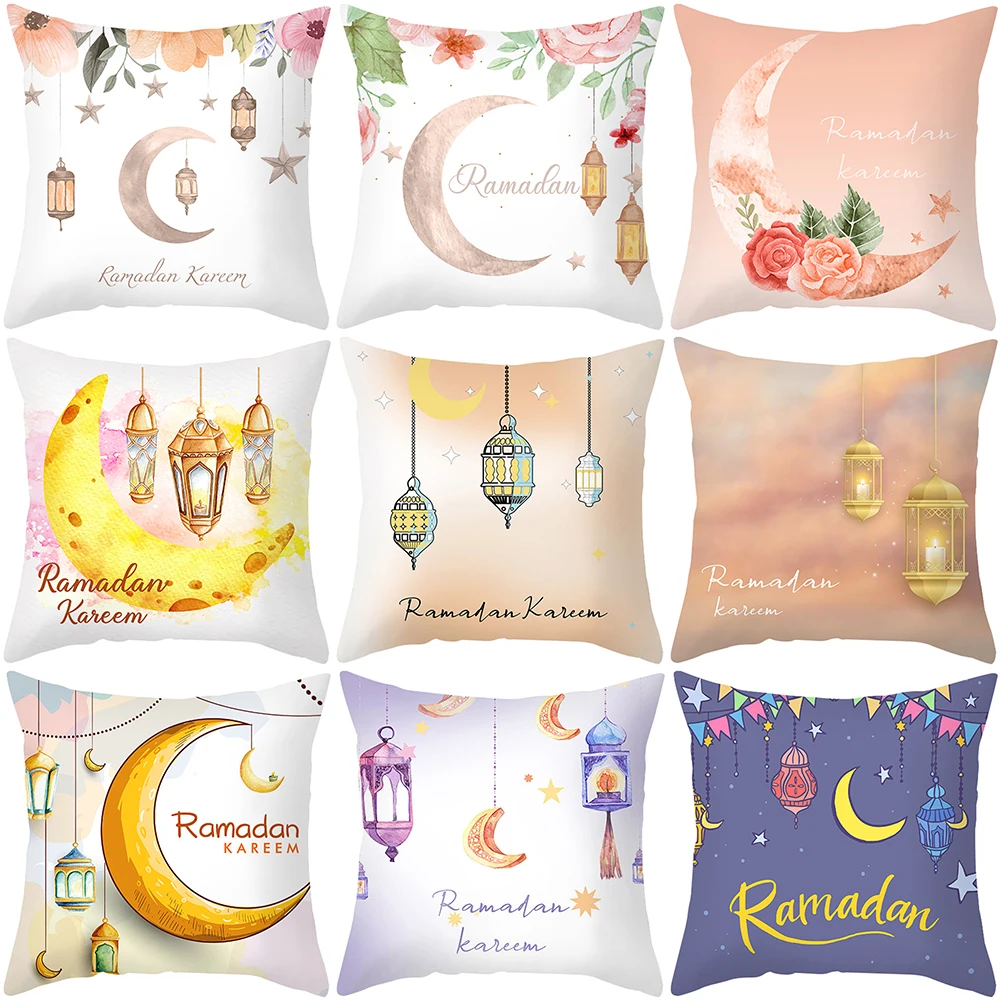 

Zerolife Ramadan Cushion Cover Eid Mubarak Decoration Islamic Muslim Party Favors Islam Gifts Eid Al Adha Ramadan Kareem 45x45cm