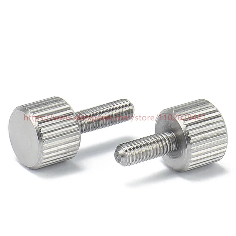 

GB835 M5 M6 M8 Thumb Screws knurled Head Thumb Bolt Machinery Tool Round Adjustment Hand Screw 304 Stainless Steel