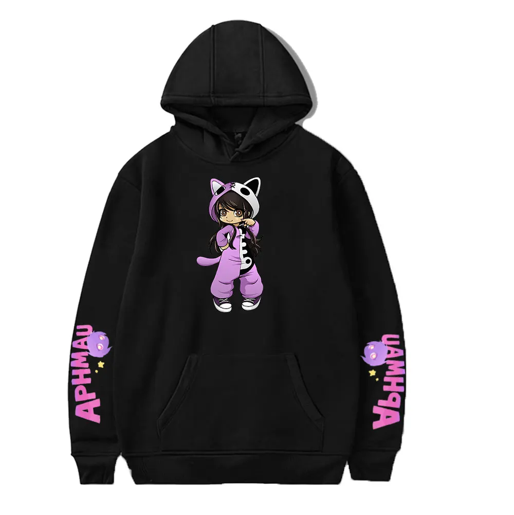 

Новая толстовка с капюшоном Aphmau Merch, новая 2D модная уличная одежда с длинным рукавом, толстовки с капюшоном для женщин/мужчин, Повседневная Толстовка в стиле Харадзюку