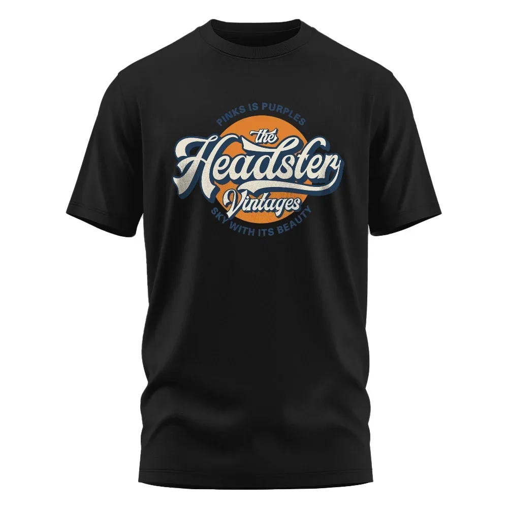 Футболка мужская в стиле Харадзюку тяжелая тенниска с винтажным принтом