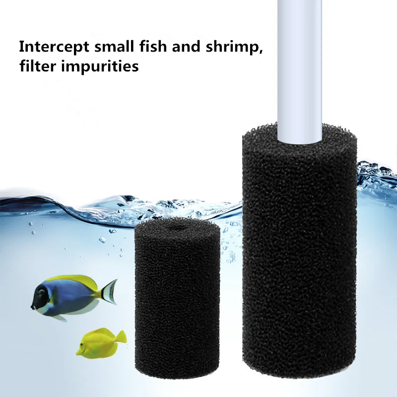 

5 Pcs Sponge Aquarium Filter Inlet Protector Cover For Fish Tank Inlet Pond Black Foam Filter Impurities Protect Fish And Shrimp