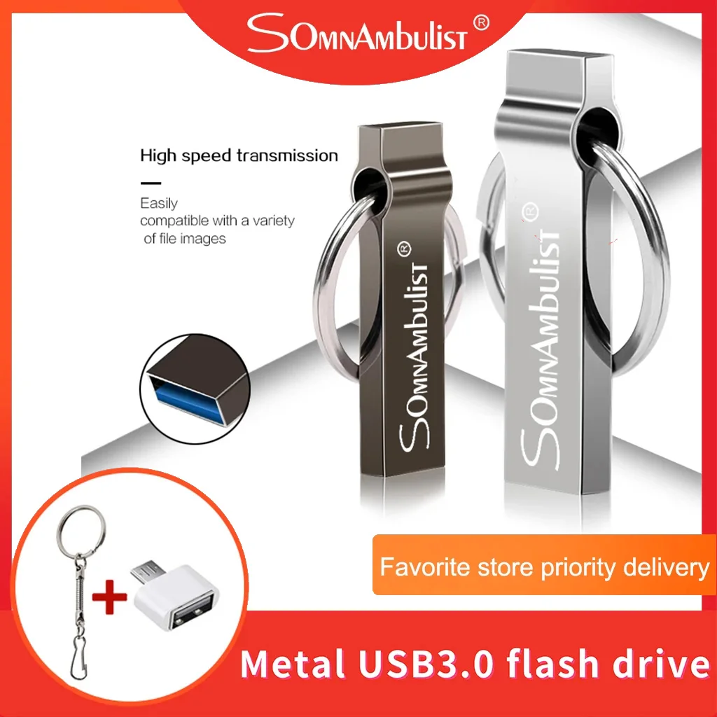 

High quality 3.0 waterproof USB flash drive pen drive 16gb 32gb 64gb metal key USB card memory stick drive USB drive gift 1gb 2g