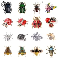 animal brooch pins for women bling rhinestone bee spider brooches butterfly brooches pin jewelry wedding party bijoux best gift