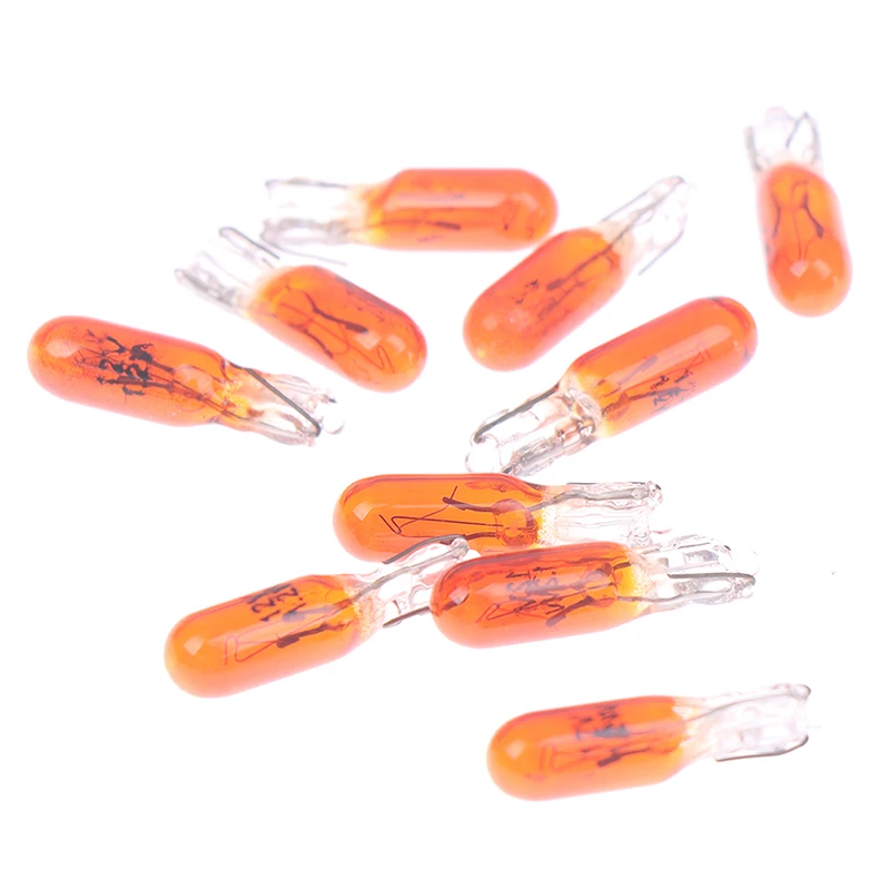 

10 шт., галогенные лампы W2W T5 12 в 1,2 Вт для приборной панели