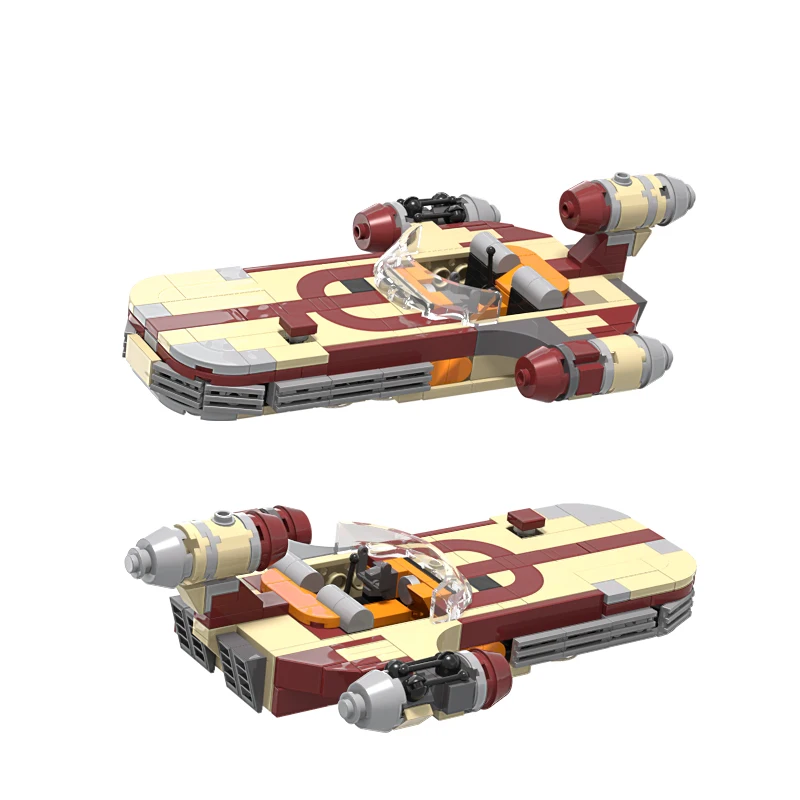 

MOC-56436 X-34 Soro Suub Tan MOC Land speeder Fight Building Blocks Space wars Hero Figure Airship space wars Toy