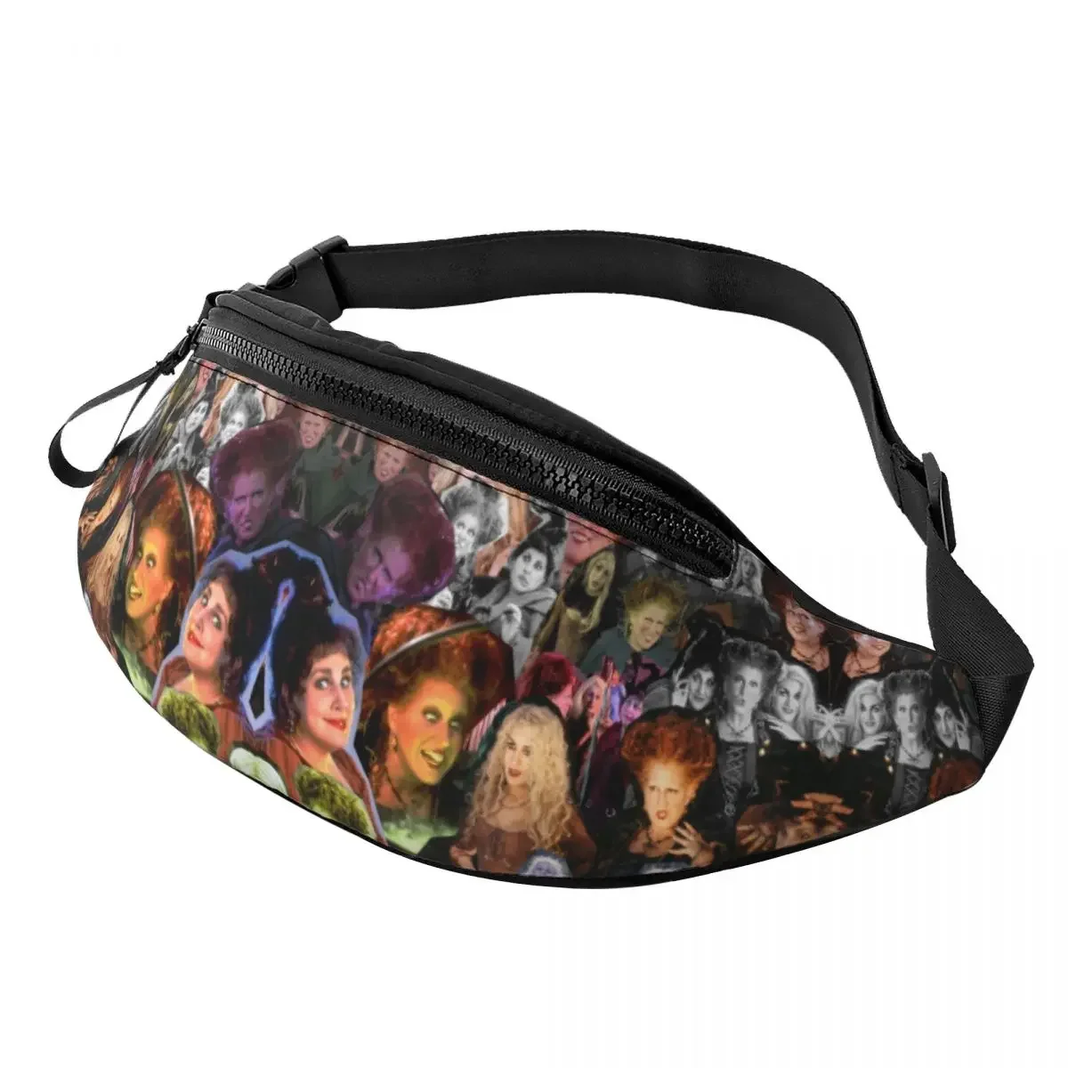 

Halloween Pocus Hocus Fanny Bag Customized Sanderson Sisters Crossbody Waist Pack Men Women Running Phone Money Pouch