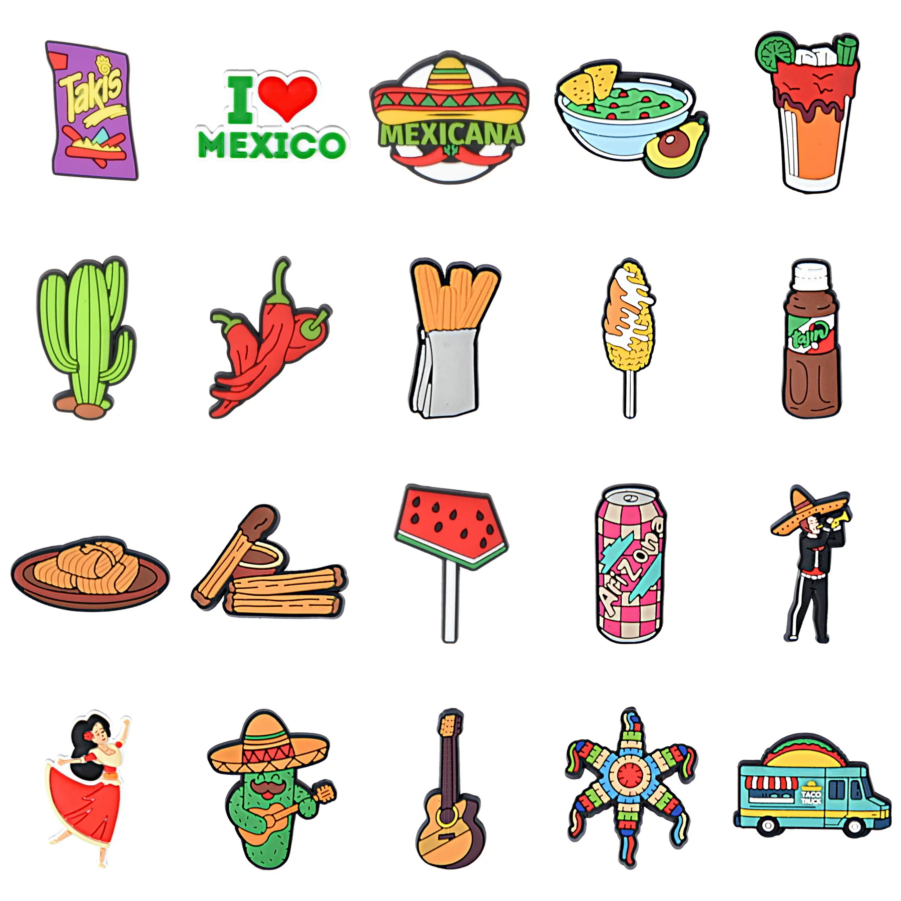 Лидер продаж украшения для обуви с мексиканской едой украшение женской